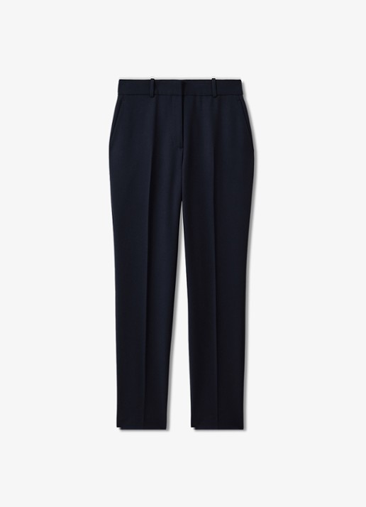 Reiss Gabi high waist slim fit chino - voorkant 2 donkerblauw
