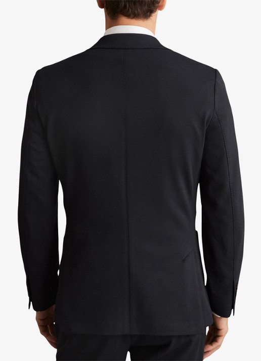 Reiss Gerrard slim fit colbert met steekzakken - achterkant 3 navy / blauw
