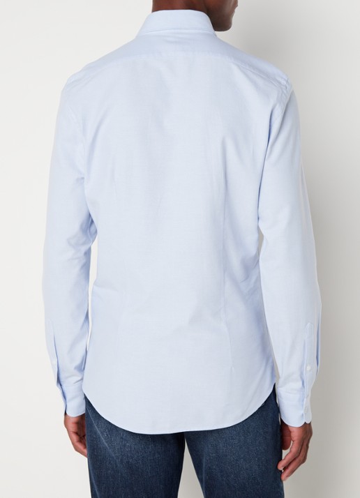 Reiss Greenwich slim fit overhemd met borstzak - achterkant 4 lichtblauw