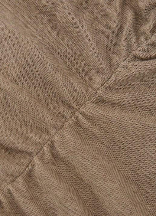 Reiss Hattie fijngebreide coltrui in wolblend - detail 4 dark neutral / beige