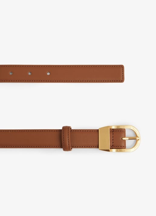Reiss Hazel riem van leer - detail 3 bruin