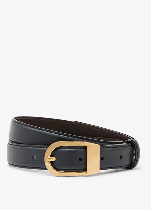 Reiss Hazel riem van leer
