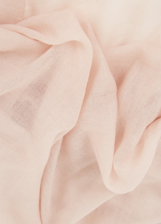 Reiss Heidi dunne sjaal van wol met kasjmier - detail lichtroze