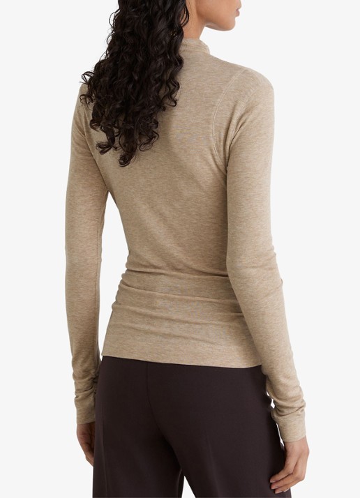 Reiss Heidi top met col - achterkant beige
