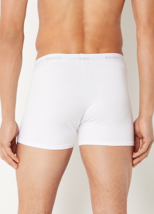 Reiss Heller boxershort met logoband in 3 pack - achterkant 3 wit