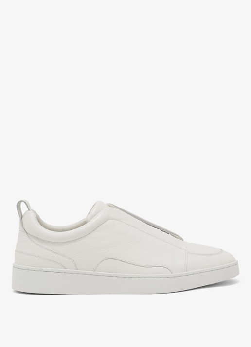 Reiss Henry sneakers met logo - voorkant 2 wit