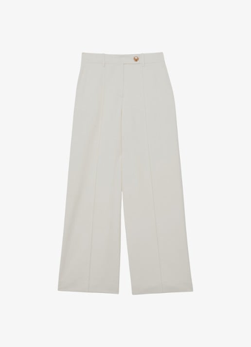 Reiss High waist wide fit pantalon met steekzakken