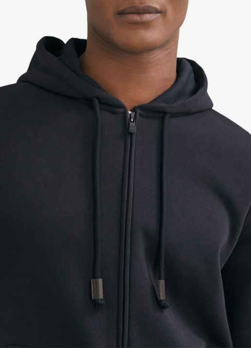 Reiss Howel sweatvest met capuchon  - detail 3 navy / blauw