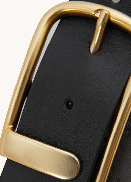 Reiss Iyla riem van leer  - detail 3 black / zwart