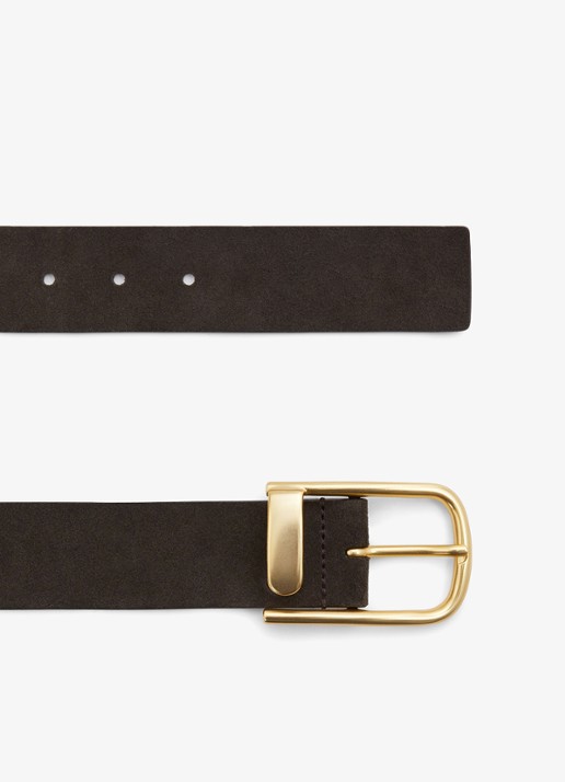 Reiss Iyla riem van leer - detail 6 chocoladebruin