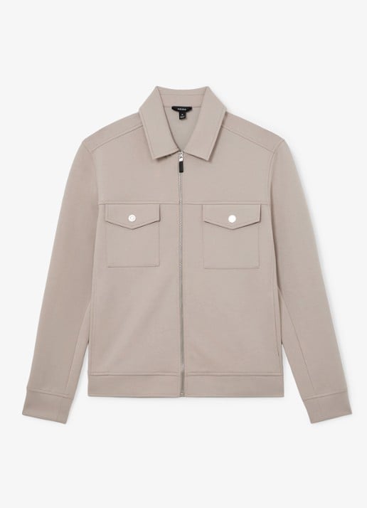 Reiss Jack met borstzakken - voorkant 2 beige