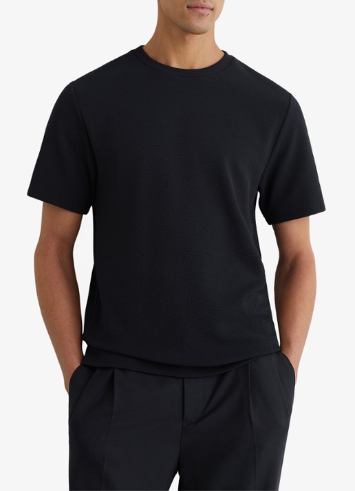 Reiss Jack T-shirt met structuur en ronde hals