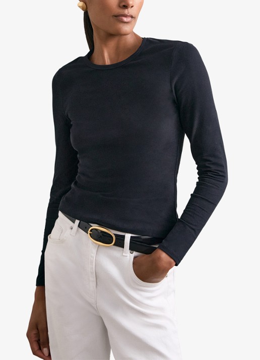 Reiss Jada longsleeve met ronde hals