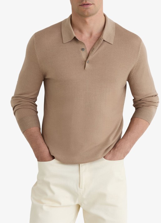 Reiss Jay regular fit polo met structuur