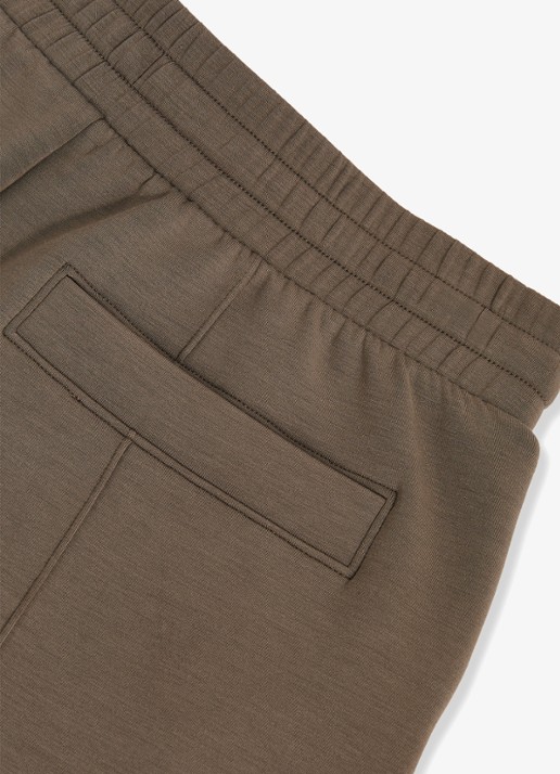 Reiss Jemma high waist straight fit joggingbroek met steekzakken - detail 5 khaki