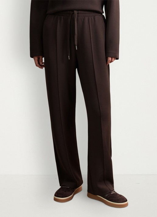 Reiss Jemma high waist straight fit joggingbroek met steekzakken
