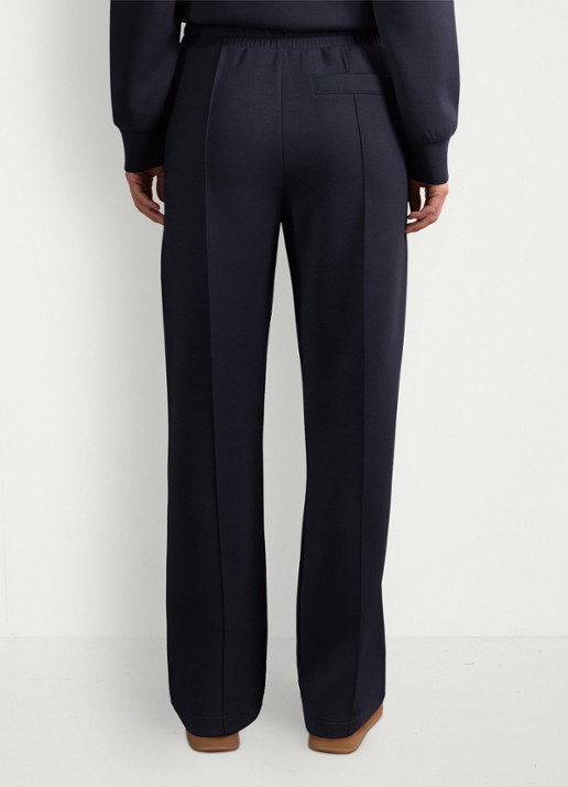 Reiss Jemma high waist straight fit joggingbroek met steekzakken - achterkant 4 blauw