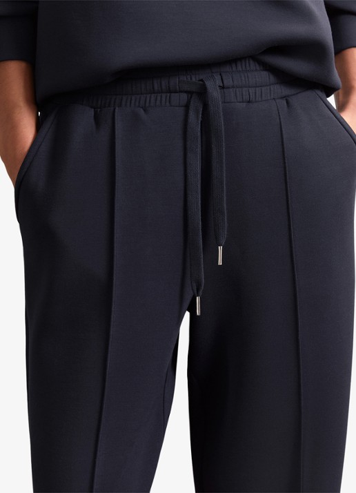 Reiss Jemma high waist straight fit joggingbroek met steekzakken - detail 7 blauw