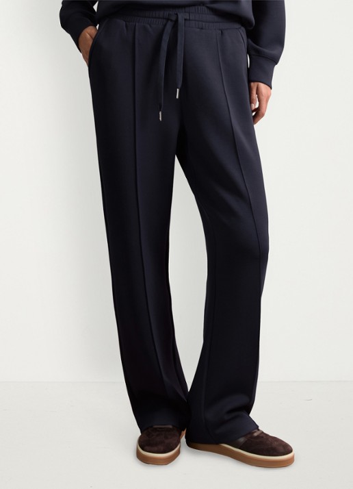 Reiss Jemma high waist straight fit joggingbroek met steekzakken - detail 9 blauw