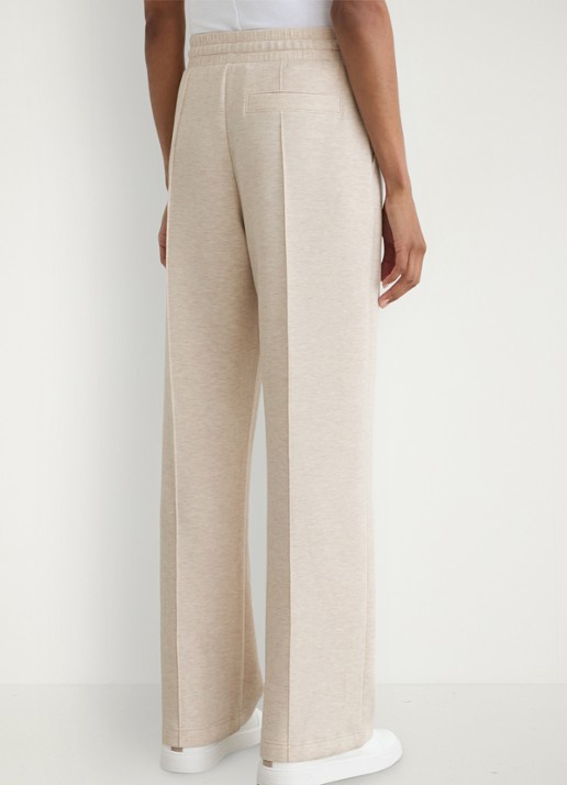 Reiss Jemma high waist wide fit joggingbroek met steekzakken - achterkant 7 beige