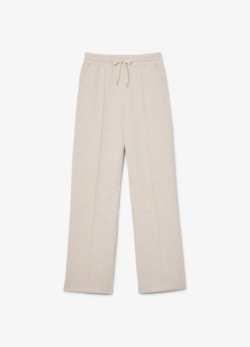 Reiss Jemma high waist wide fit joggingbroek met steekzakken - voorkant 5 beige