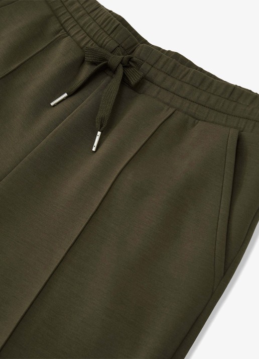 Reiss Jemma high waist wide fit joggingbroek met steekzakken - detail 4 olijfgroen