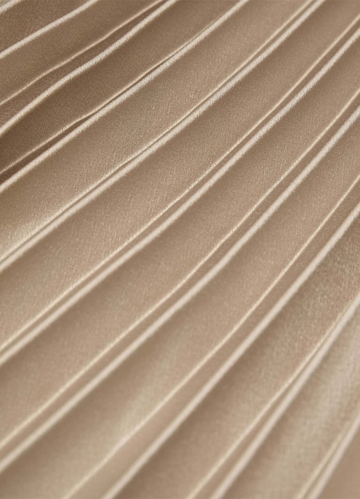 Reiss Kali mouwloze top met plooien - detail 4 goud