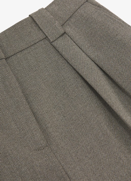 Reiss Katya mid waist wide fit pantalon met steekzakken - detail 6 middengrijs