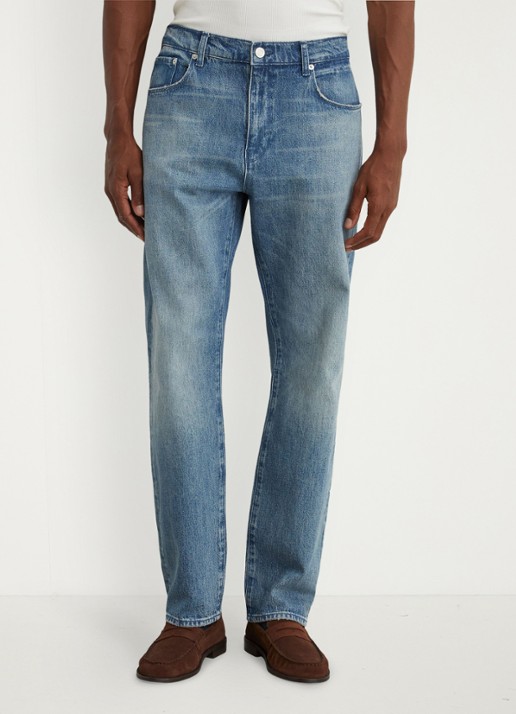Reiss Keith straight leg jeans met lichte wassing - detail 3 denim