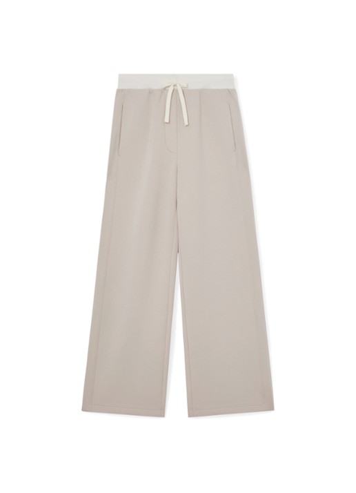 Reiss Laney wide fit joggingsbroek met steekzakken - voorkant 6 beige