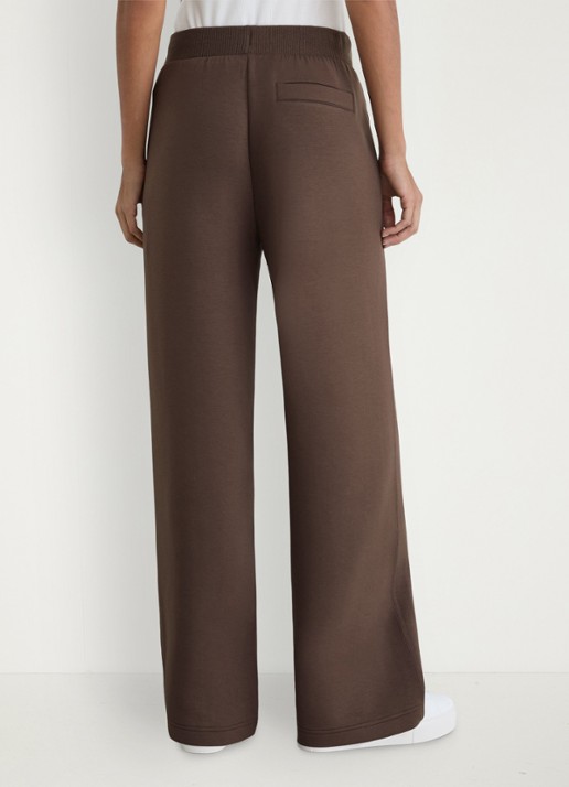 Reiss Laney wide fit joggingsbroek met steekzakken - achterkant 7 donkerbruin