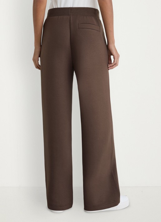 Reiss Laney wide fit joggingsbroek met steekzakken - achterkant 7 donkerbruin