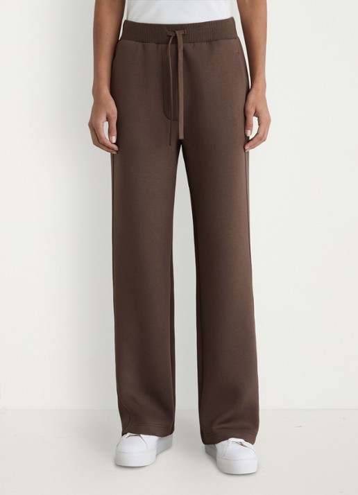 Reiss Laney wide fit joggingsbroek met steekzakken - detail 3 donkerbruin