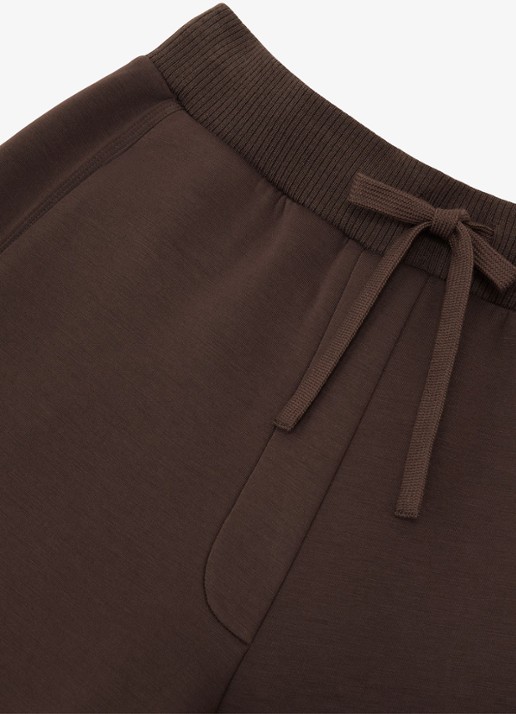 Reiss Laney wide fit joggingsbroek met steekzakken - detail 6 donkerbruin