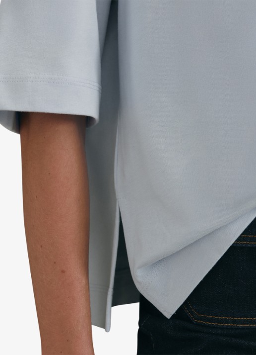 Reiss Lara oversized T-shirt  - detail 3 lichtblauw