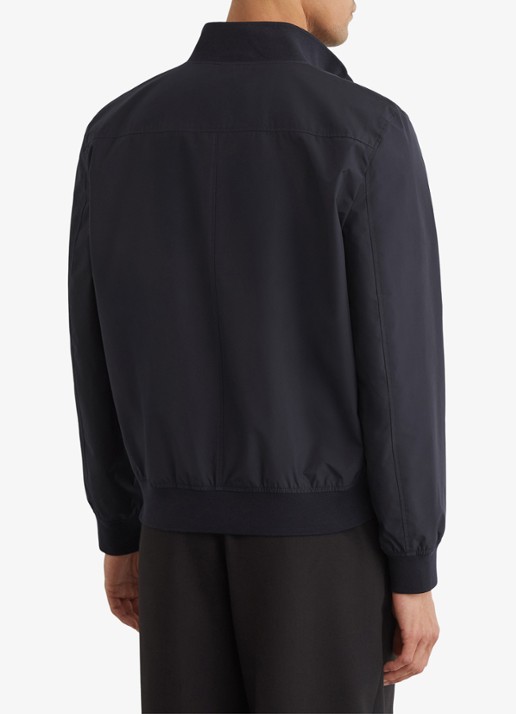 Reiss Latent bomberjack met steekzakken - achterkant 6 navy / blauw