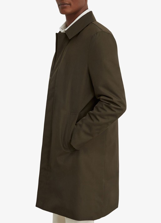 Reiss Lawlen gewatteerde parka met steekzakken - detail olijfgroen
