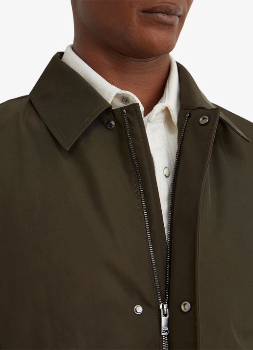 Reiss Lawlen gewatteerde parka met steekzakken - detail 3 olijfgroen
