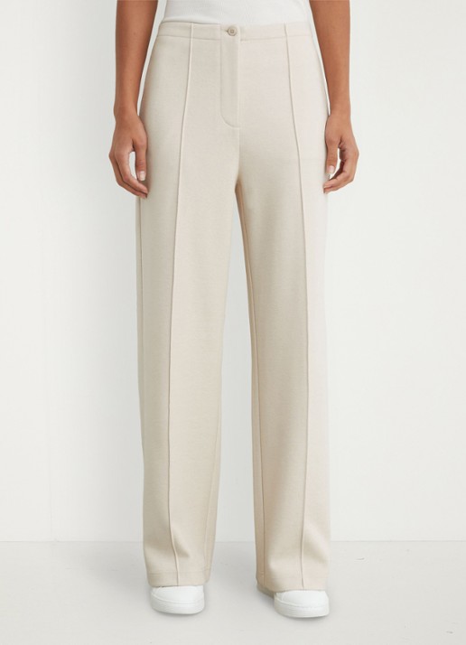 Reiss Layla wide leg joggingbroek van wol en lyocell