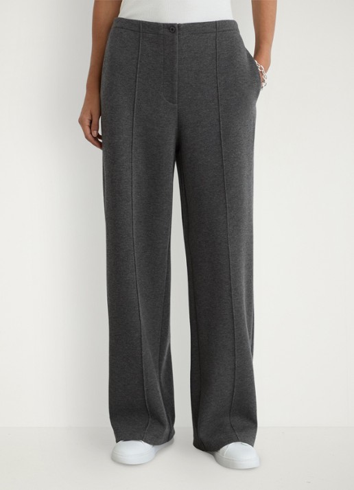Reiss Layla wide leg joggingbroek van wol en lyocell