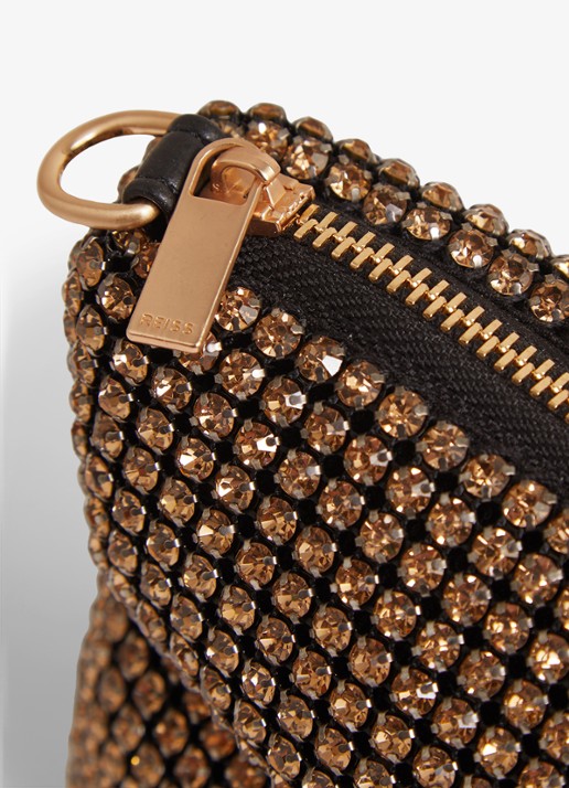 Reiss Leah schoudertas met studs  - detail 3 goud