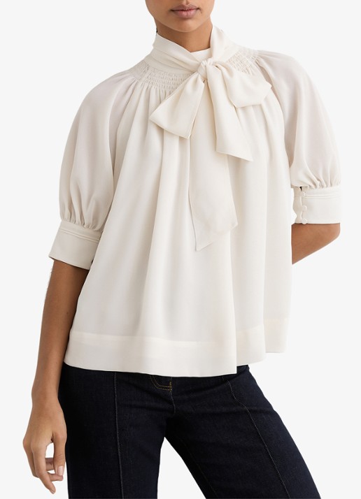 Reiss Lerina blouse met sjaalkraag