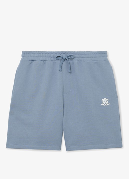 Reiss Levin straight fit korte broek met steekzakken - voorkant 5 staalblauw