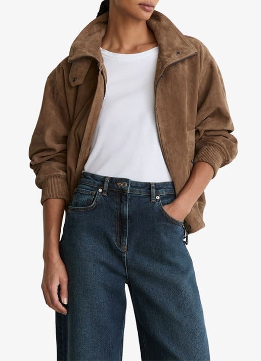 Reiss Levitt mid waist loose fit jeans met steekzakken - detail 3 donkerblauw