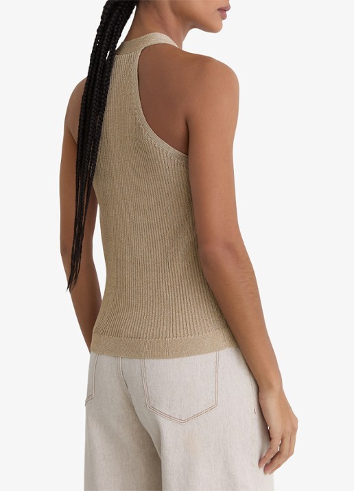 Reiss Lilana gilet met lurex - detail 2 goud