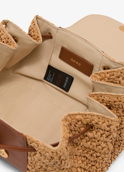Reiss Lori schoudertas met details van leer - detail 3 bruin