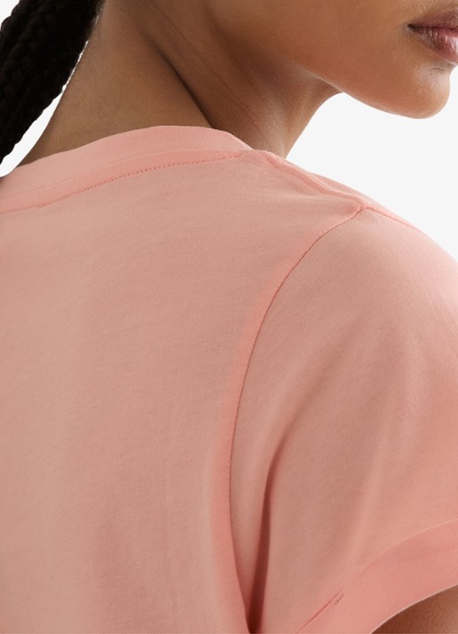 Reiss Luna T-shirt met V-hals  - detail 5 oudroze