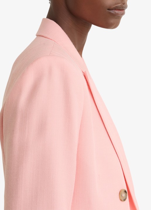 Reiss Magda double-breasted blazer met klepzakken  - detail 3 oudroze