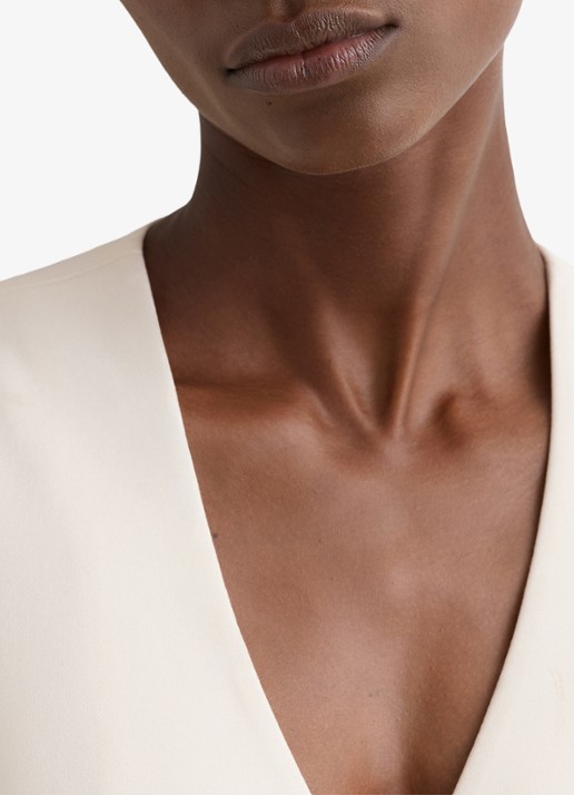 Reiss Malin gilet met V-hals - detail 5 creme