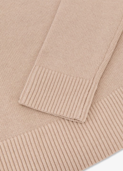 Reiss Mari fijngebreide trui van wol en kasjmier - detail 4 roze